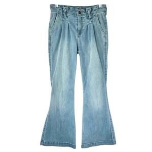 Hollister Women's W29 L29 High Rise Flare Jeans Y2K Light Wash Soft Stretch